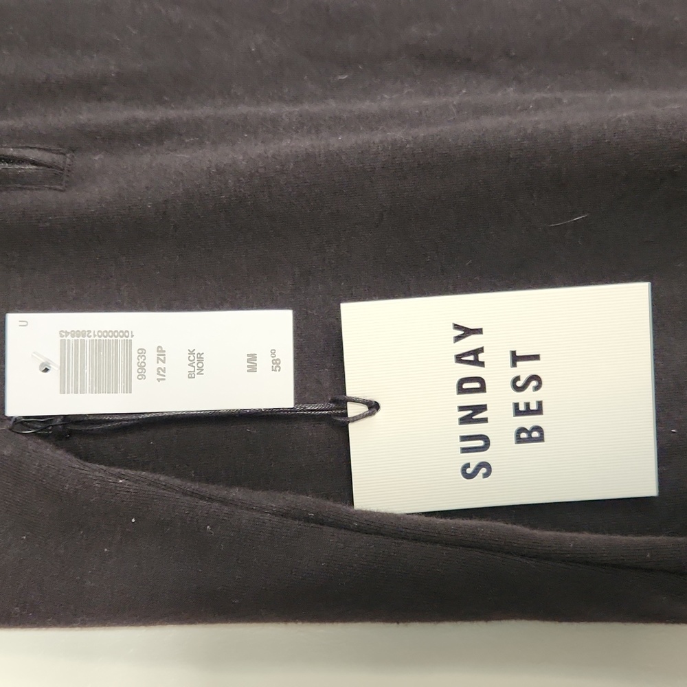 CLOSET CLOSING SALE - Black Aritzia Sunday Best 1/2 zip mini polo dress - Picture 5 of 8